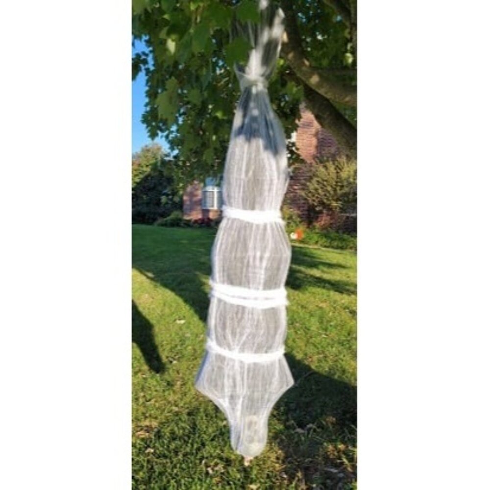New 72 Inch Halloween Cocoon Outdoor Decorations, Scary Hanging Cocoon Corpse